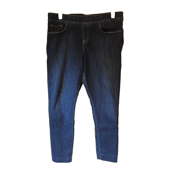 Levi’s 18W Mid Rise Pull-On Jeggings Women’s Plus Stretch Denim Dark Wash - Picture 1 of 12